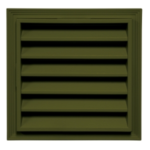 12 in. x 12 in. Sqaure Louver Gable Vent #381 CT Olive Grove