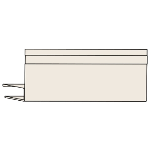 3/8 in. x 12 ft. Aluminum F-Channel Champagne 827