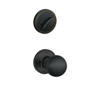 JH59 Handleset Interior Corona Knob 716 Aged Bronze