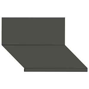 4 in. x 5 in. x 10 ft. Steel Dormer Flashing Terratone 511