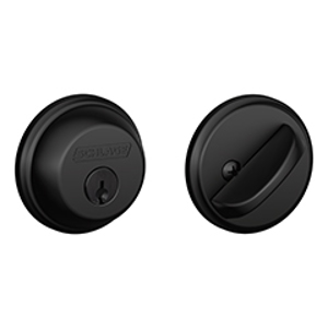 B60N Single Cylinder Deadbolt 622 Matte Black - Box Pack redirect to product page
