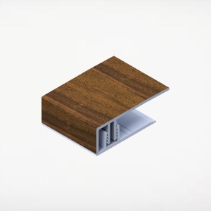 Universal Siding J-Trim 2-Piece 2 in. x 12 ft. Alum/Alum Spanish Cedar