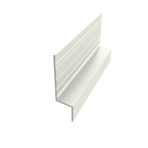 EasyTrim EZ-64 7/16 in. x 10 ft. Horizontal Z Panel Trim White