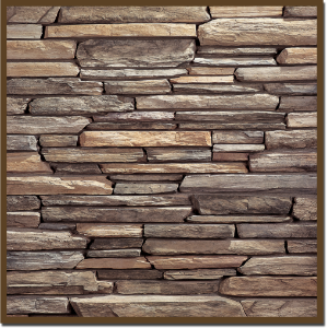 Mortared Cascade Rustic Ledge Display Board