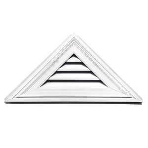 12/12 Triangle Gable Vent 17 in. x 34 in. #001 White
