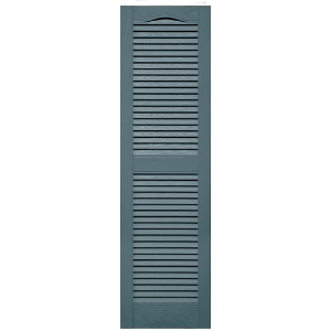 12 in. x 36 in. Open Louver Shutter Wedgewood Blue #004