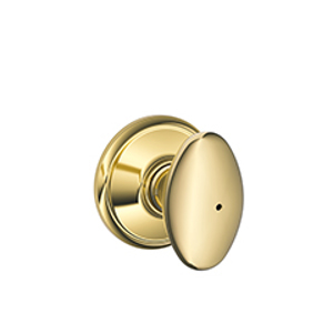 F40 Privacy Siena Knob 605 Bright Brass - Box Pack