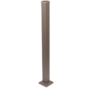 2-1/2 in. x 39 in. Post Kit Textured Bronze (w/leveling plate)