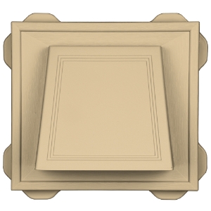 4" Hooded Vent #012 Dark Almond