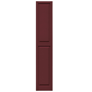 14-3/4 in. x 80 in. Raised Panel Shutter Wineberry #078