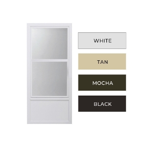 120 Series 3/4-Lite Self-Storing Storm Door 32 in. x 80 in. Desert Tan