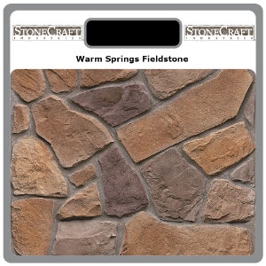 StoneCraft  Warm Spring Fieldstone Sample Board