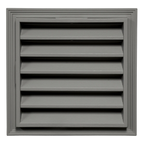 12 in. x 12 in. Square Louver Gable Vent #215 CT Charcoal