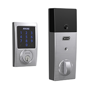BE469ZP Century Touchscreen Deadbolt 626 Satin Chrome - Box Pack redirect to product page