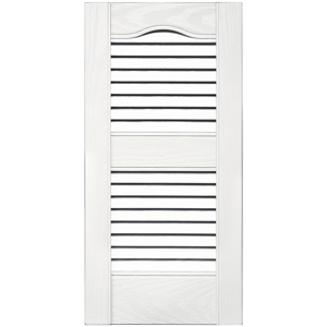 12 in. x 25 in. Open Louver Shutter Bright White #117 redirect to product page