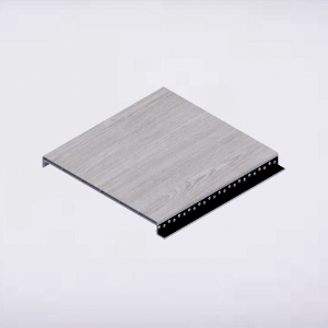 Quick Click Shadowline Soffit 6 in. x 12 ft. Beachwood Grey