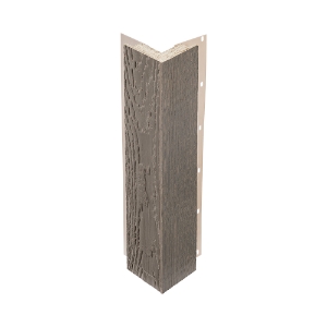 Diamond Kote® 5/4 in. x 4 in. x 10 ft. Rabbeted Woodgrain Outside Corner w/Nail Fin Bedrock - 1 per pack