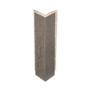 Diamond Kote® 5/4 in. x 4 in. x 16 ft. Rabbeted Woodgrain Outside Corner w/Nail Fin Bedrock - 1 per pack