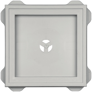 Recessed Square Mount Block Paintable 030