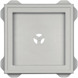 Recessed Square Mount Block Paintable 030