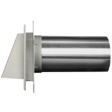 4" Hooded Vent #017 Silver Gray