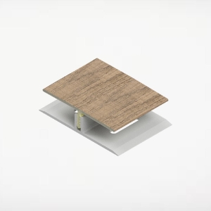 Universal Soffit H-Trim 2-Piece 2 in. x 12 ft. PVC Rocky Mnt Oak