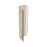 Diamond Kote® 5/4 in. x 4 in. x 16 ft. Rabbeted Woodgrain Outside Corner w/Nail Fin Oyster Shell - 1 per pack