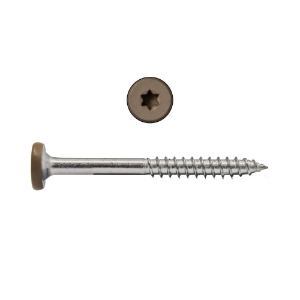 9 x 1-7/8 in. Stainless Steel Fascia Screws-Warm Gray #54 (Tundra) 100 Pk