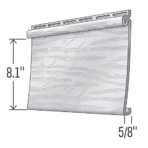 Royal Crest Single 8 in. Royal White 12 ft. 6 in.