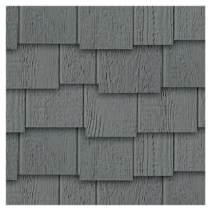 Diamond Kote® 7 in. RigidShake Staggered Edge Enhanced Rain Line Smoky Ash