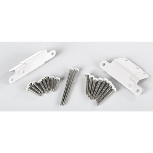 Radiance Rail Express Stair Hardware Kit White