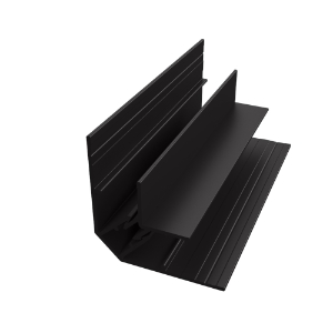 EasyTrim EZ-63 7/16 in. x 10 ft. 2-piece Inside Corner Panel Trim Anodized Black